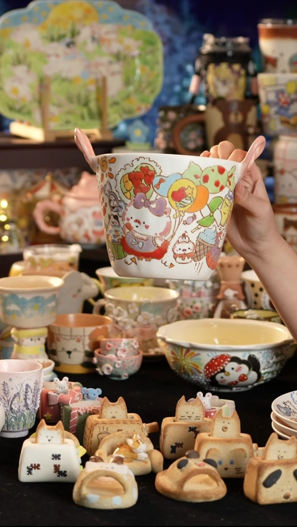 其他陶景德镇釉下彩手绘设计师款陶瓷