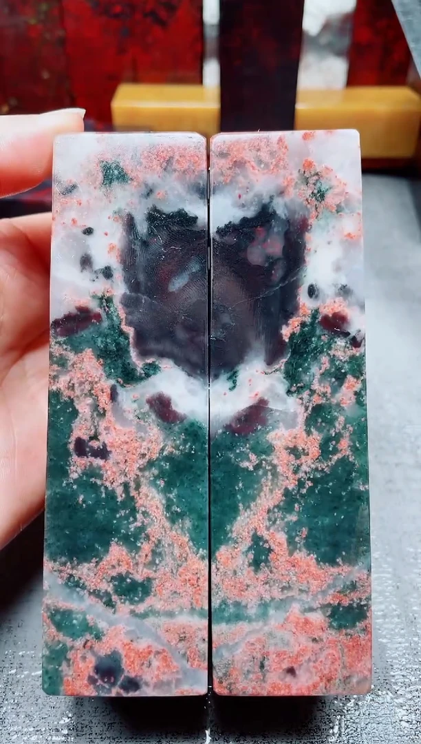 玉桂林鸡血玉素章--40