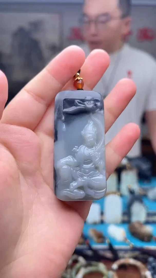 和田玉未镶嵌挂件1