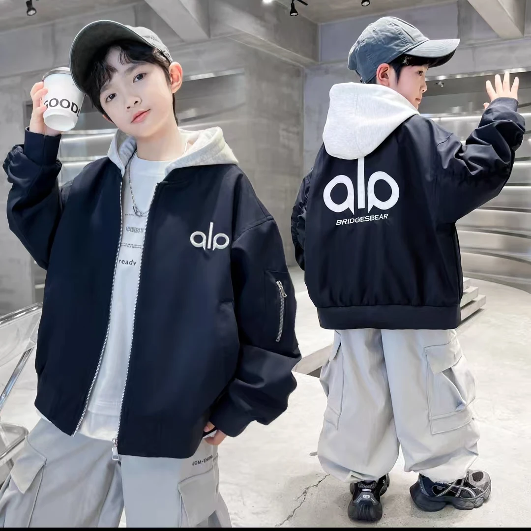 秋上新~男童秋款外套2025新款时髦中大童儿童外套00336