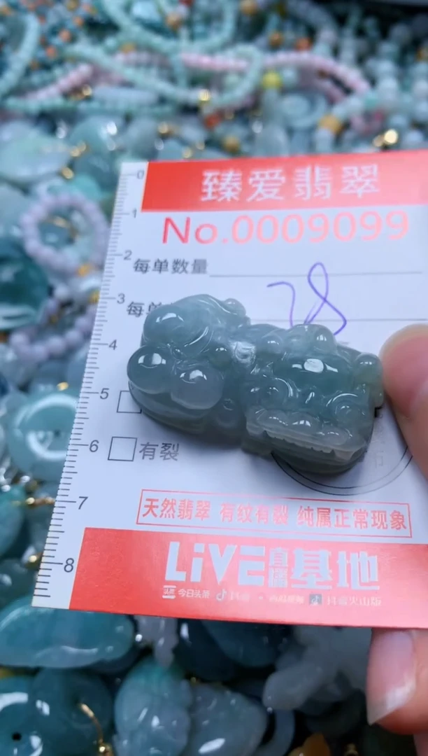 翡翠未镶嵌吊坠(不含链)9099
