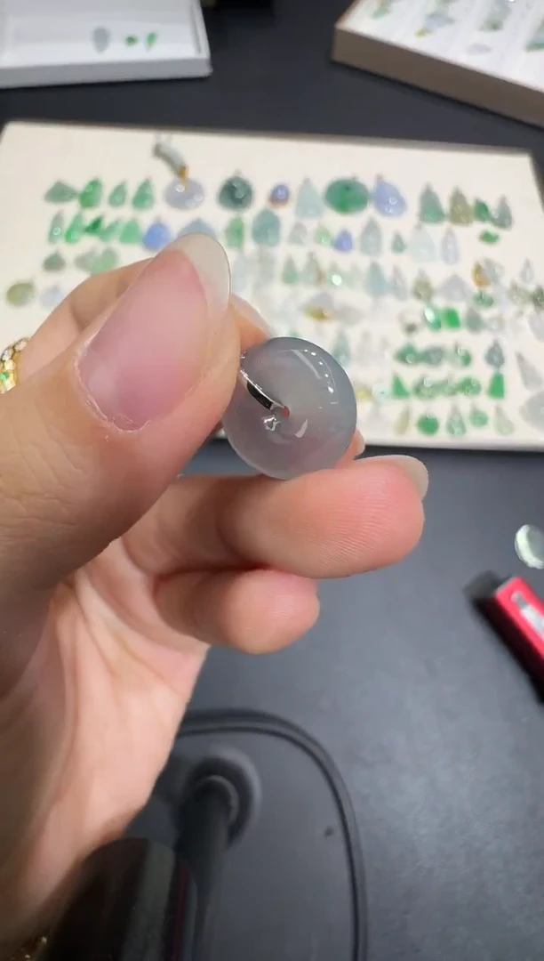 颈饰18K金镶嵌翡翠X1215-1501-495