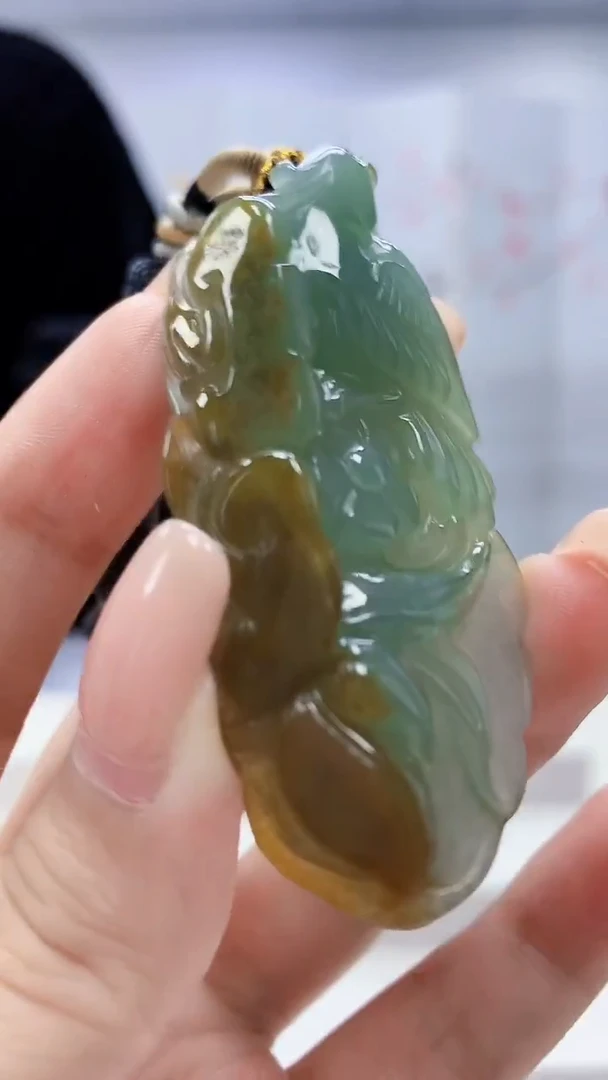 定制翡翠未镶嵌4829xx-毛货挂件87