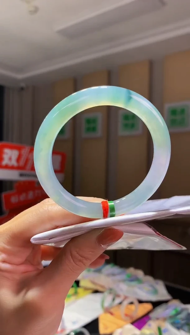 未镶嵌手镯翡翠-C723 圈口54.9