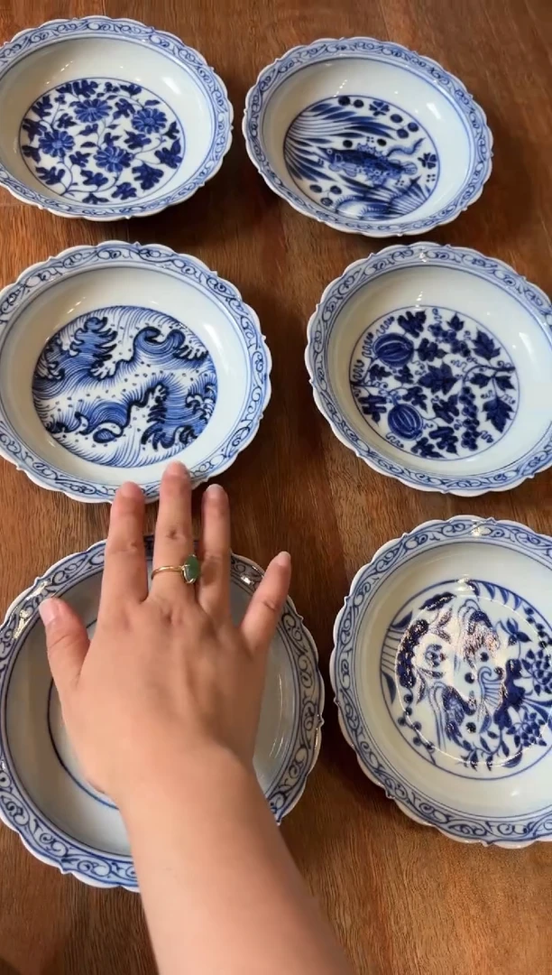 其他青花海浪小壶承