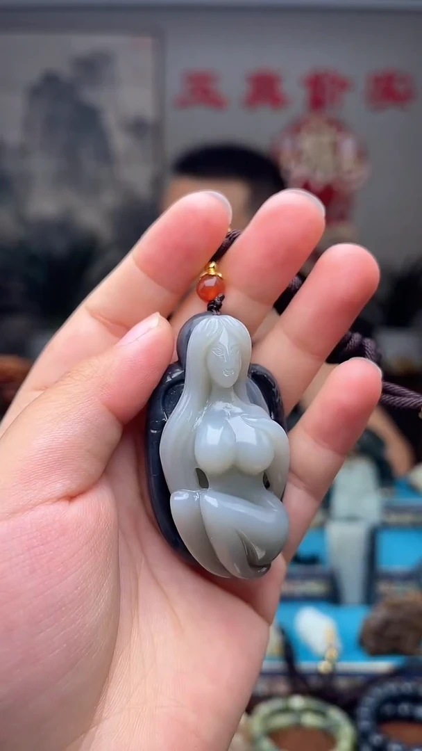 和田玉未镶嵌挂件1