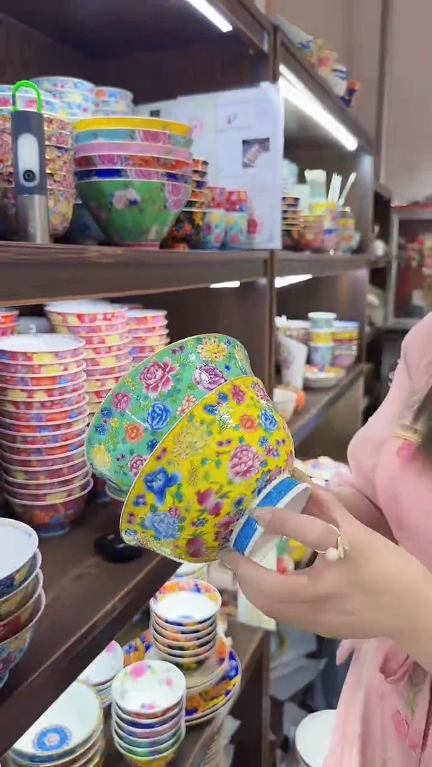 瓷片6英寸面碗2个景德镇陶瓷