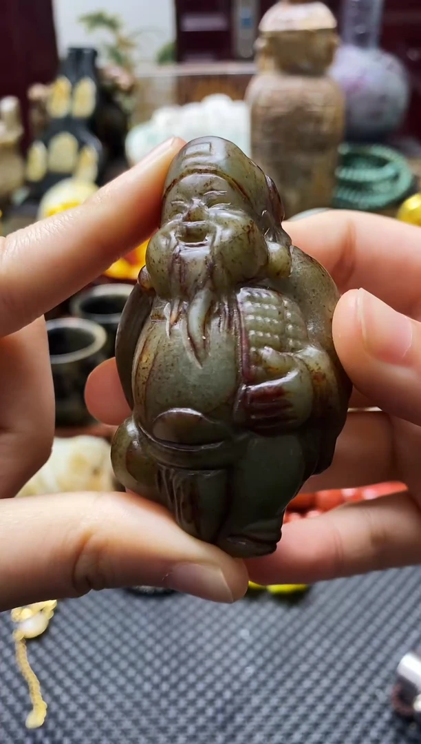 未镶嵌和田玉挂件财神
