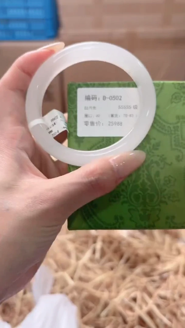 未镶嵌手镯石英质玉B-0502