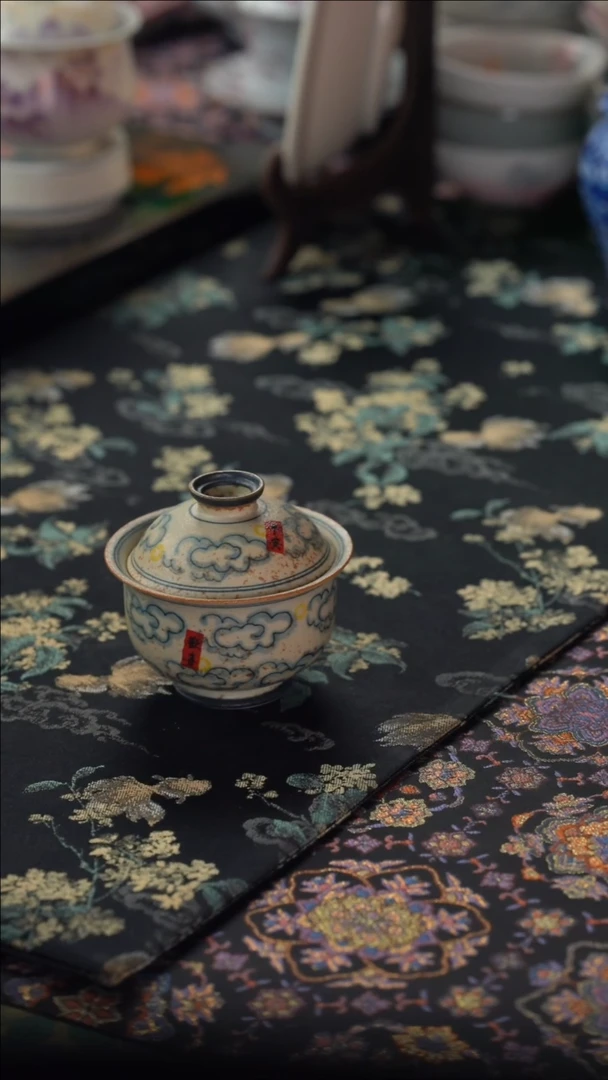 英姐好物分享@@祥云盖碗