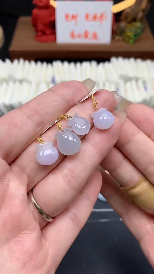 【闪购商品】翡翠吊坠(不含链)18K金镶嵌MS152741（多样性发一件）