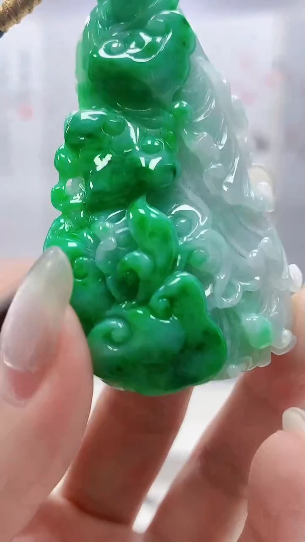 定制翡翠未镶嵌4898lr-毛货挂件249