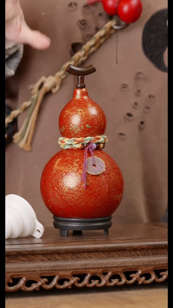 132号精品天然大漆酒葫芦一物一拍~