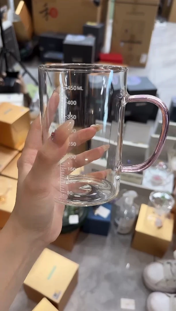 @@刻度杯量杯浅粉色