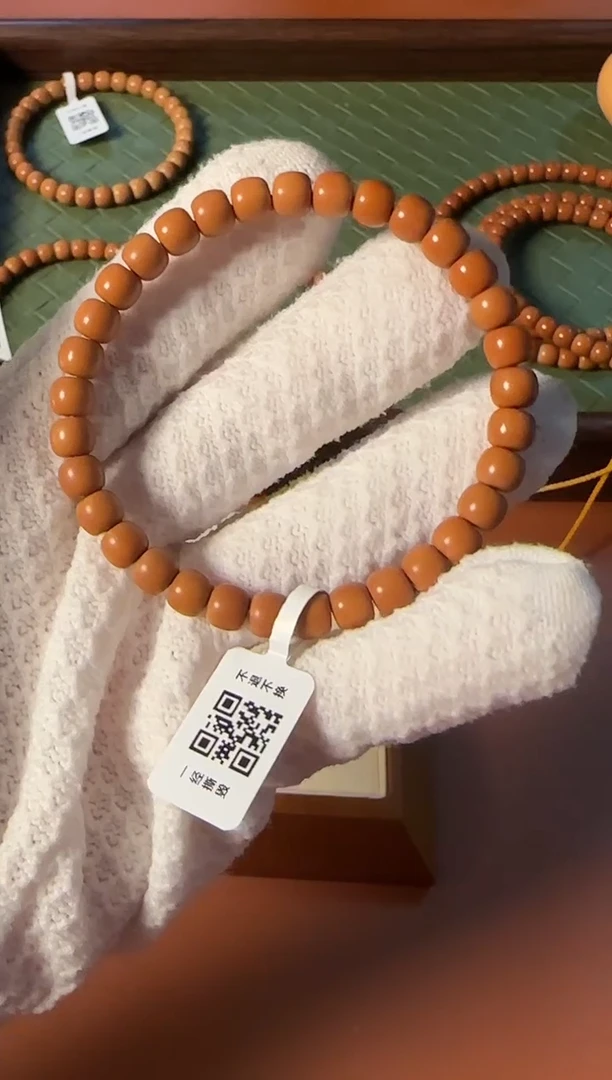 手串橄榄核【168】7mm老挝核尖老型单圈