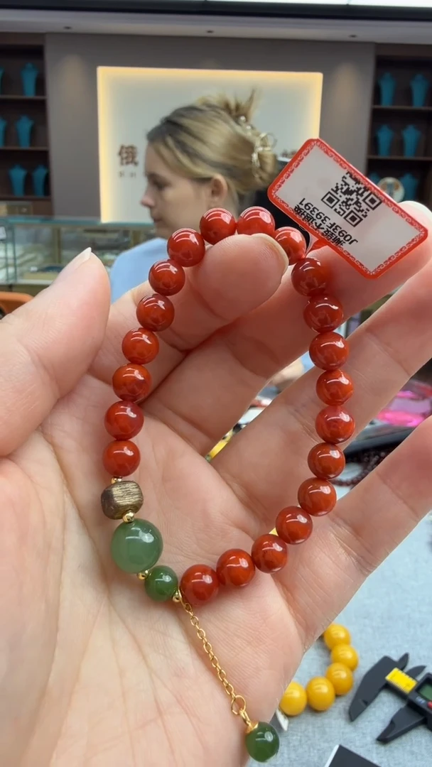 未镶嵌手链南红玛瑙218秒拍号 假一罚三