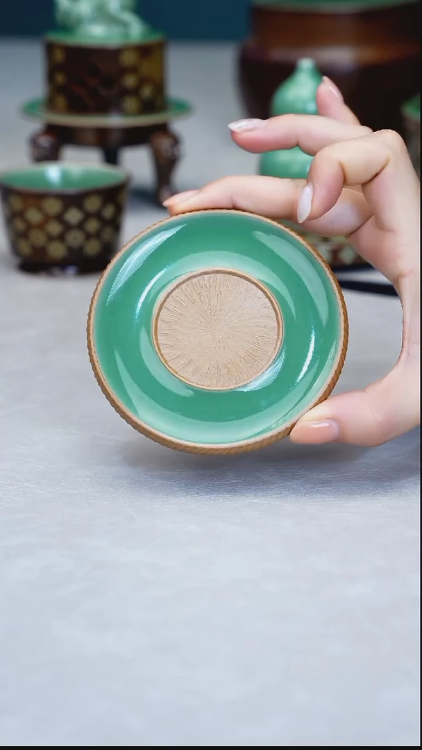 龙泉窑青瓷手工茶器包邮