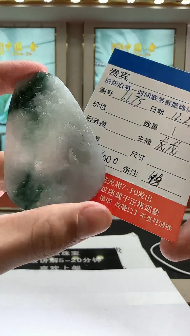 未镶嵌定制翡翠LL75翡翠吊坠赠珠链-多样性发其一
