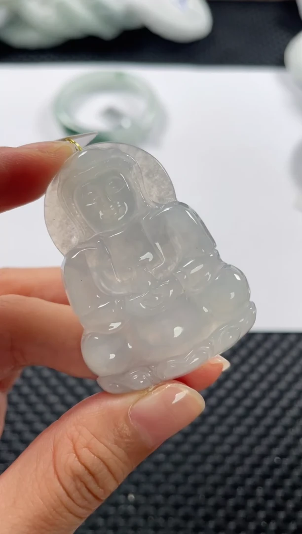 颈饰未镶嵌翡翠基地发货H 0170 观音