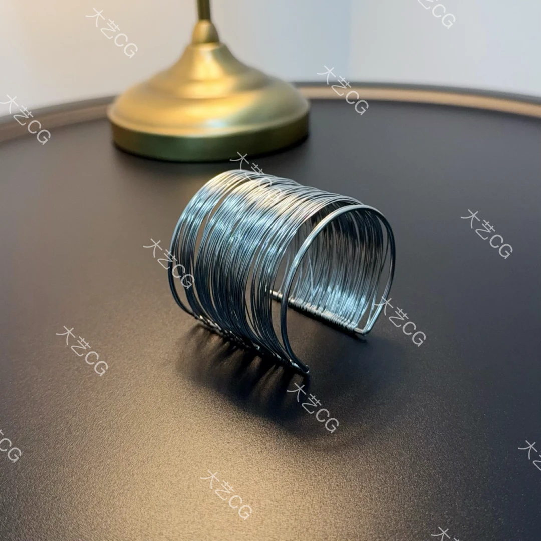 钛钢手镯 时尚宽多层复古民族风手环高级感小众配饰BRCus0257