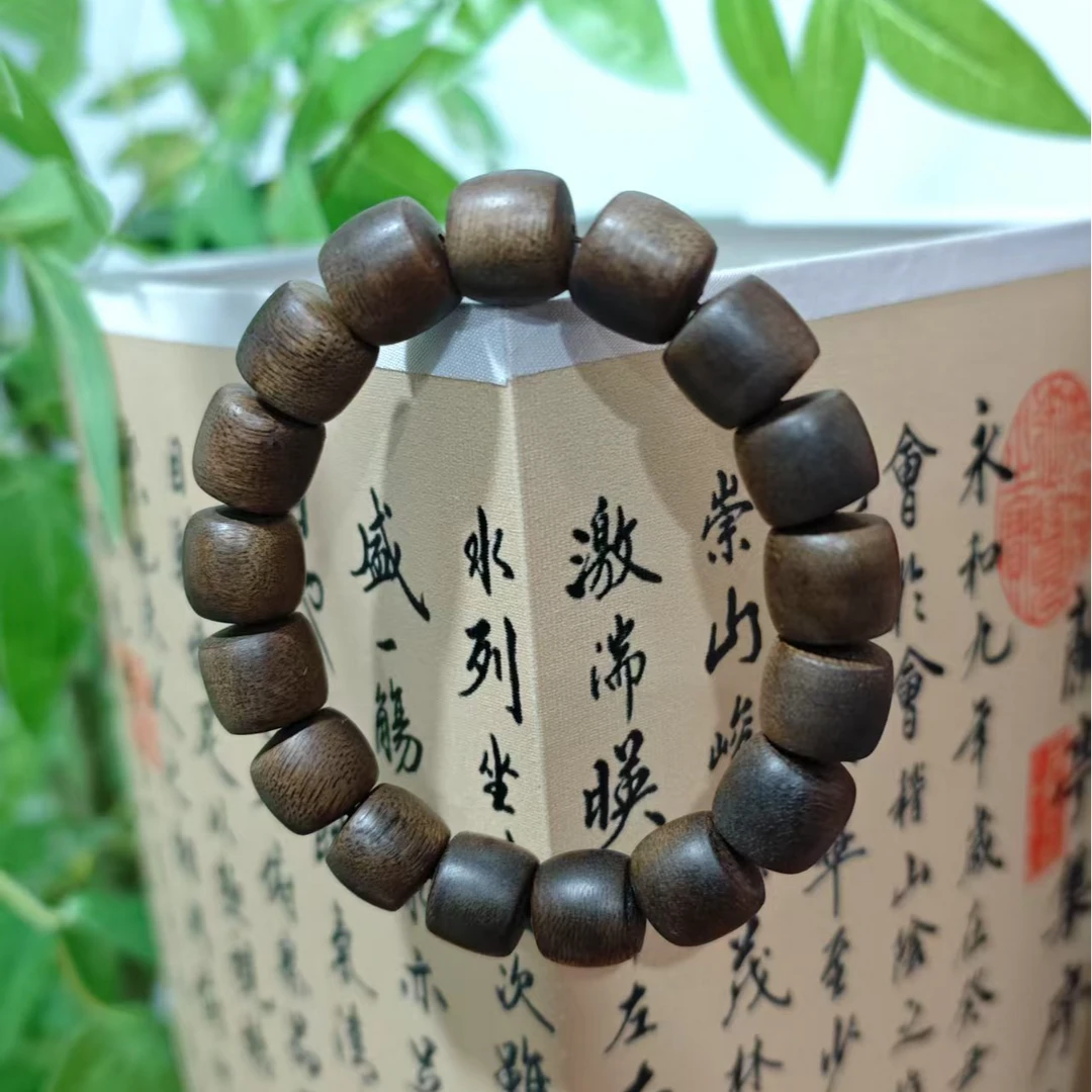 【梦想珍藏】Rmm3224 达拉干桶珠1.2单圈沉香手串（多样性发货）
