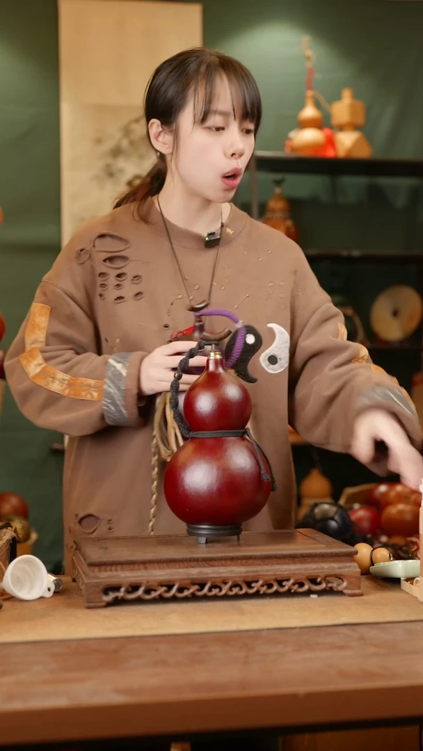 189号精品天然大漆酒葫芦一物一拍~