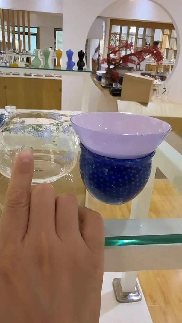 别***气玉见绣球公道杯+雨落蓝+玉露蓝