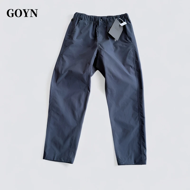 GOYN美式户外速干新款男士百搭直筒纯色透气时尚男装运动休闲长裤