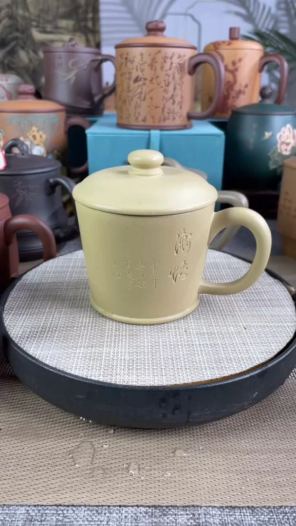 茶杯紫砂本绿渐吾