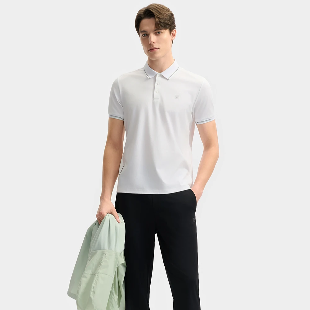 Fila/斐乐夏季新款男子【百搭时尚针织短袖POLO衫】休闲F11M523105F