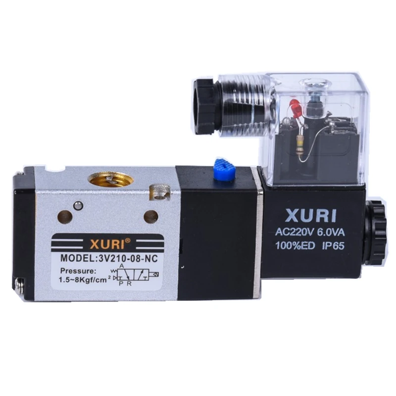 无品牌电磁阀3V210-08旭日XURI气动阀配套气碟气锤气振 使用