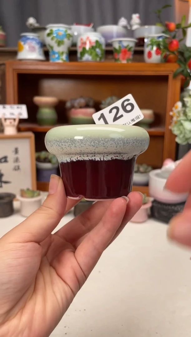 瓷片126知木小芳花盆