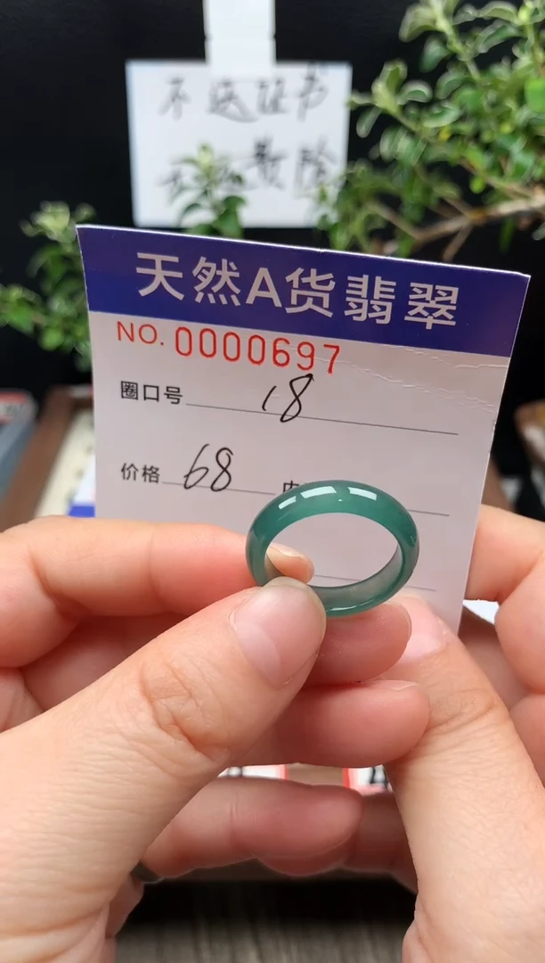 未镶嵌戒指翡翠18#