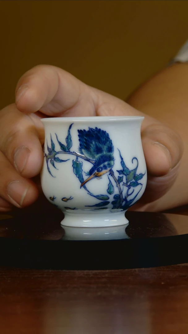 杯手工手绘杯杯很美丽