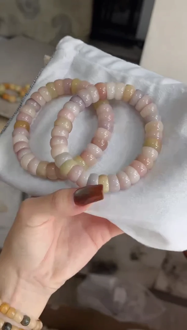 手串菩提根/象牙果z82紫美人玉化碗肠12mm手串