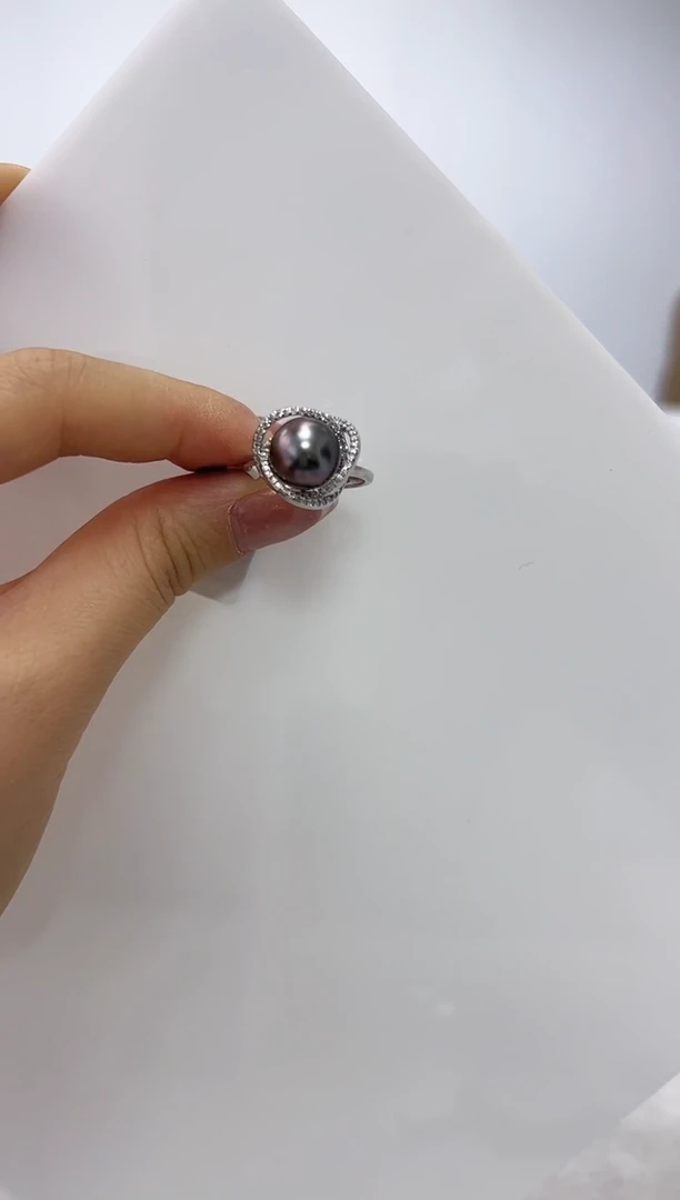 【闪购商品】海水珍珠DA银S925镶嵌戒指  H282