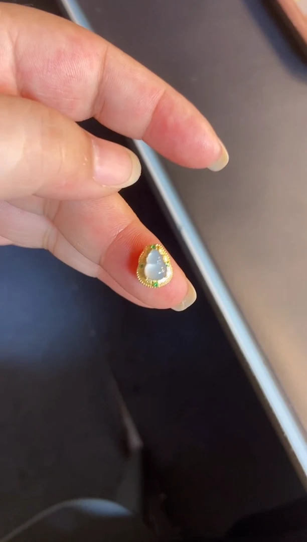 吊坠(不含链)银S925镶嵌翡翠1