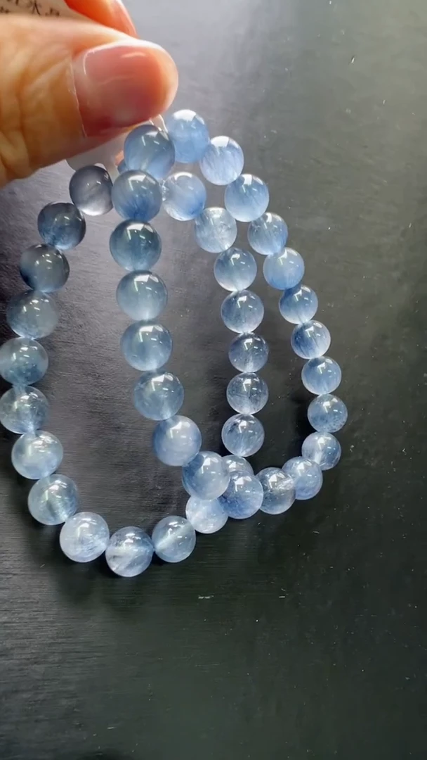 【闪购商品】水晶手串未镶嵌蓝钢丝发手串多样性发一JP39141