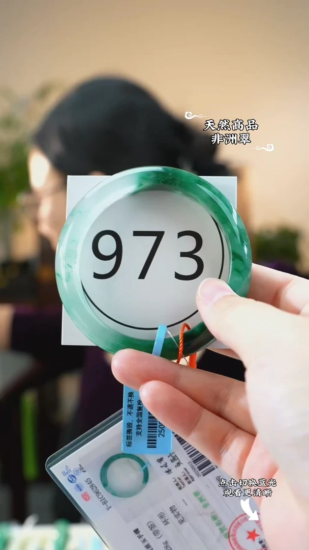 未镶嵌手镯石英质玉（非洲翠）5859