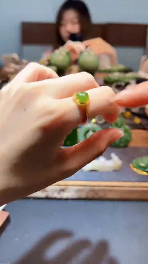 和田玉戒指未镶嵌随机多样性发一