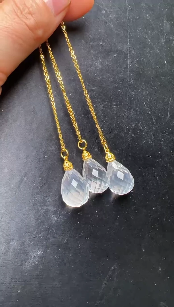 颈饰未镶嵌水晶多样性发一白水晶补水吊坠 Z70052