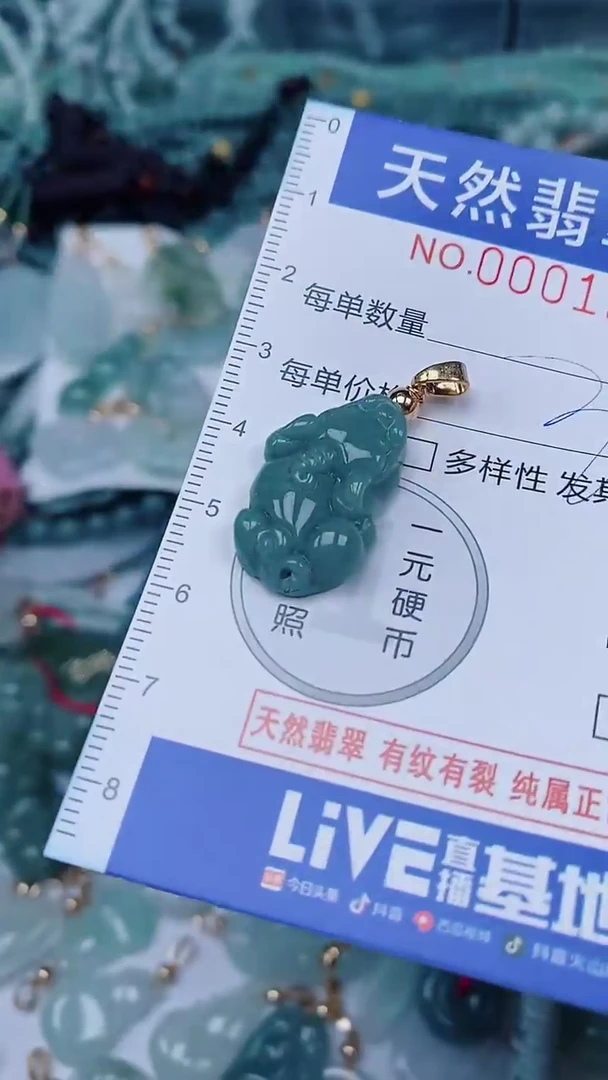 翡翠未镶嵌颈饰00001235