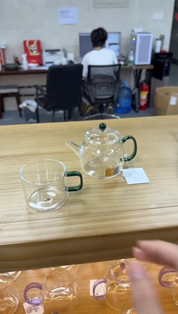 禾器言卿壶墨绿色+禾器清禾杯一个装