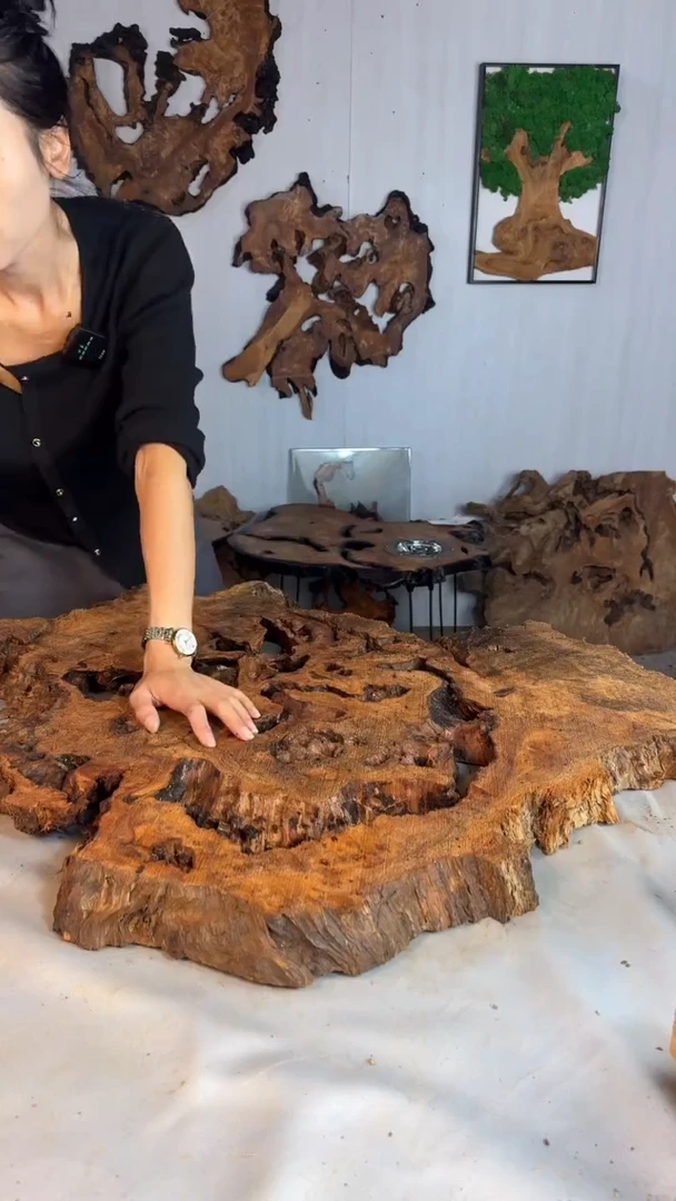 香杉木木头款瞬*杉木瘤挂件【原料】脚架