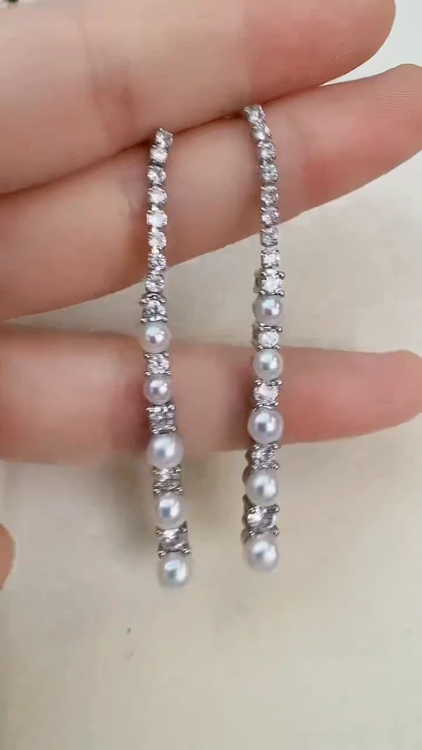 未镶嵌耳饰淡水珍珠露丝同款