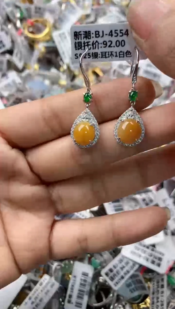 银S925镶嵌戒指翡翠9999     7