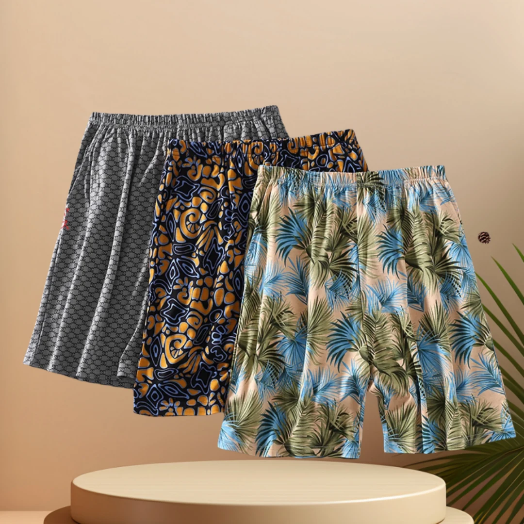 K链接 提花花萝沙滩裤