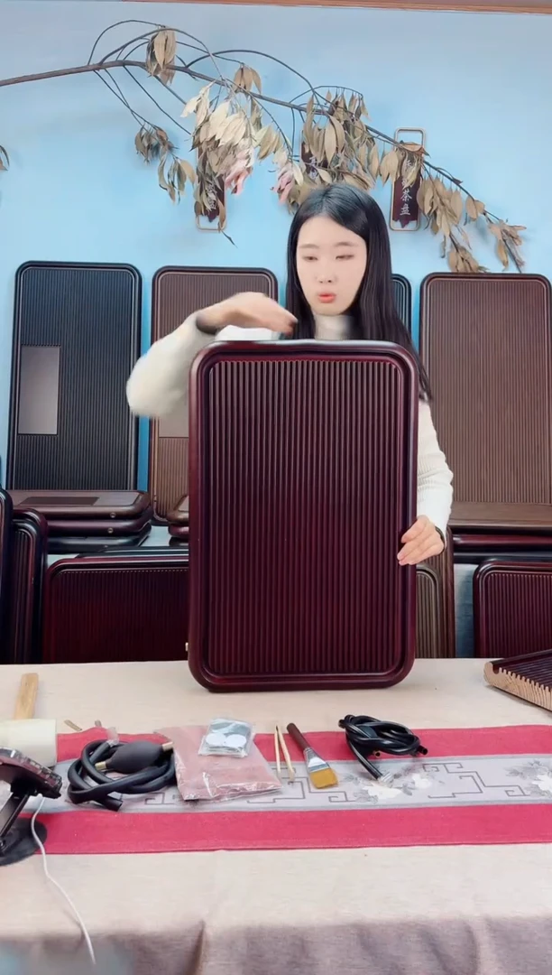 风大海红色款式茶盘60*40*4