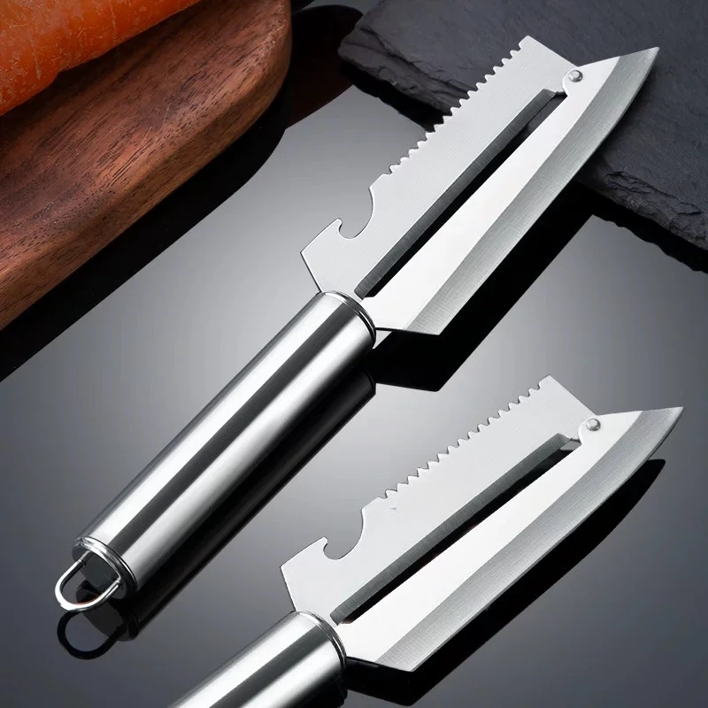 （吉）多功能不锈钢削皮刀