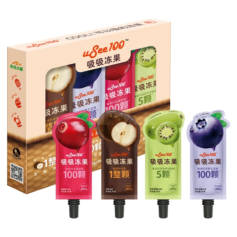 红宝石吸吸冻果多口味冰棍320g/盒（80g*4)